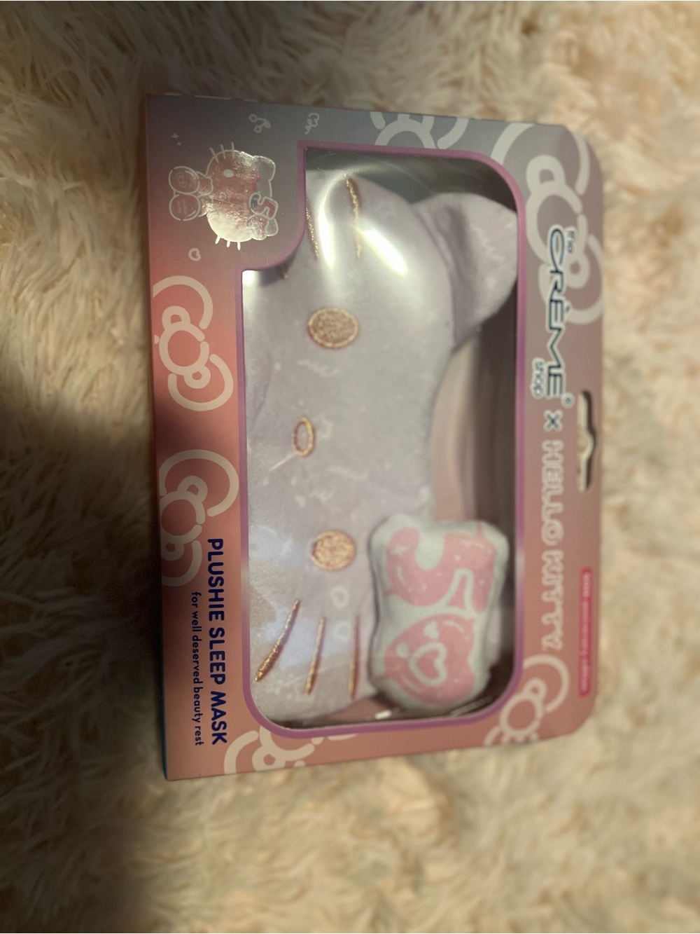 Hello Kitty Plushie Sleep Mask - Light Pink